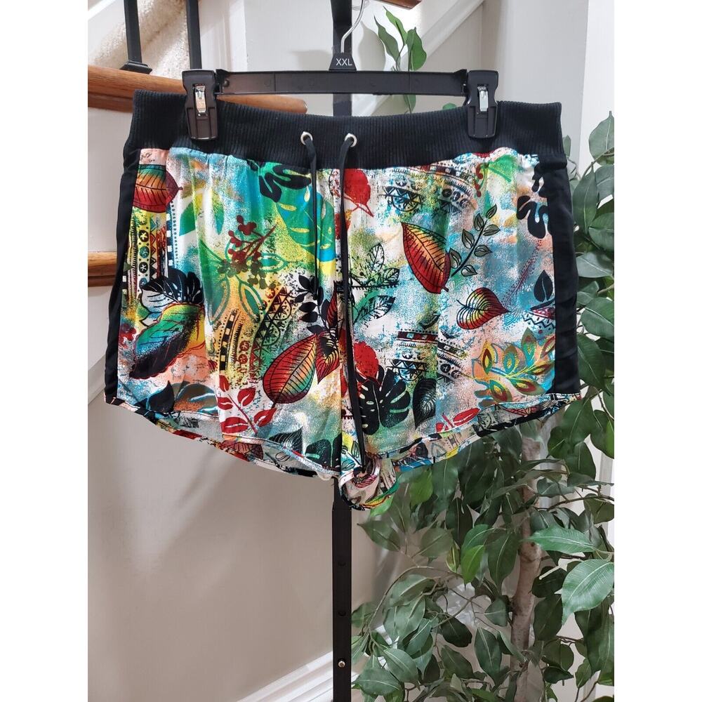 Shift Women's Multicolor 100% Rayon Mid Rise Comfort Waist Skort Size X-Large